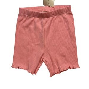 Pink Ribbed Bike‎ Shorts First Impressions 6-9 Month New
